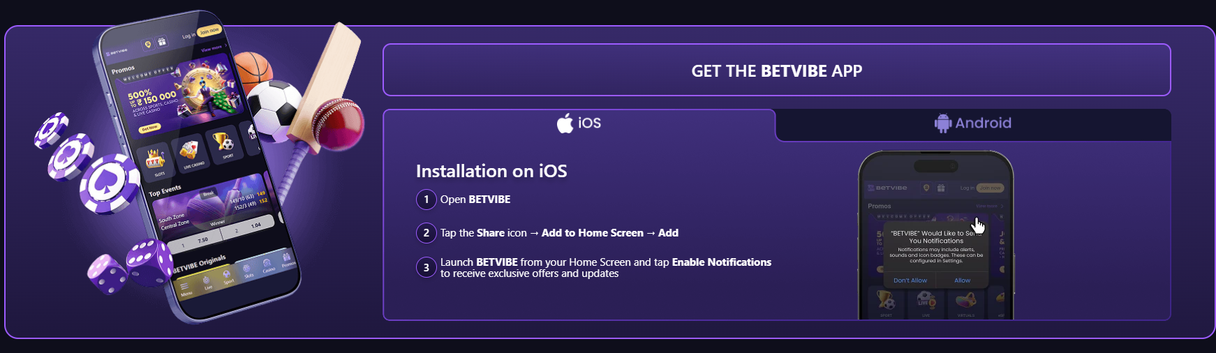 Betvibe app