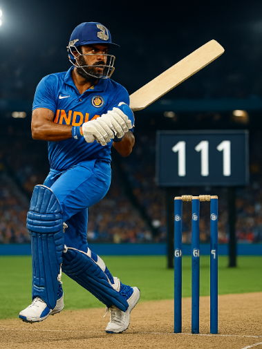 Nelson in cricket - Superstition