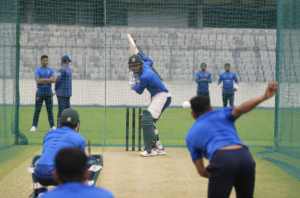 Bangladesh players train in Dhaka after Mosaddek Hossain and Nurul Hasan were recalled for the Australia ODI series.
