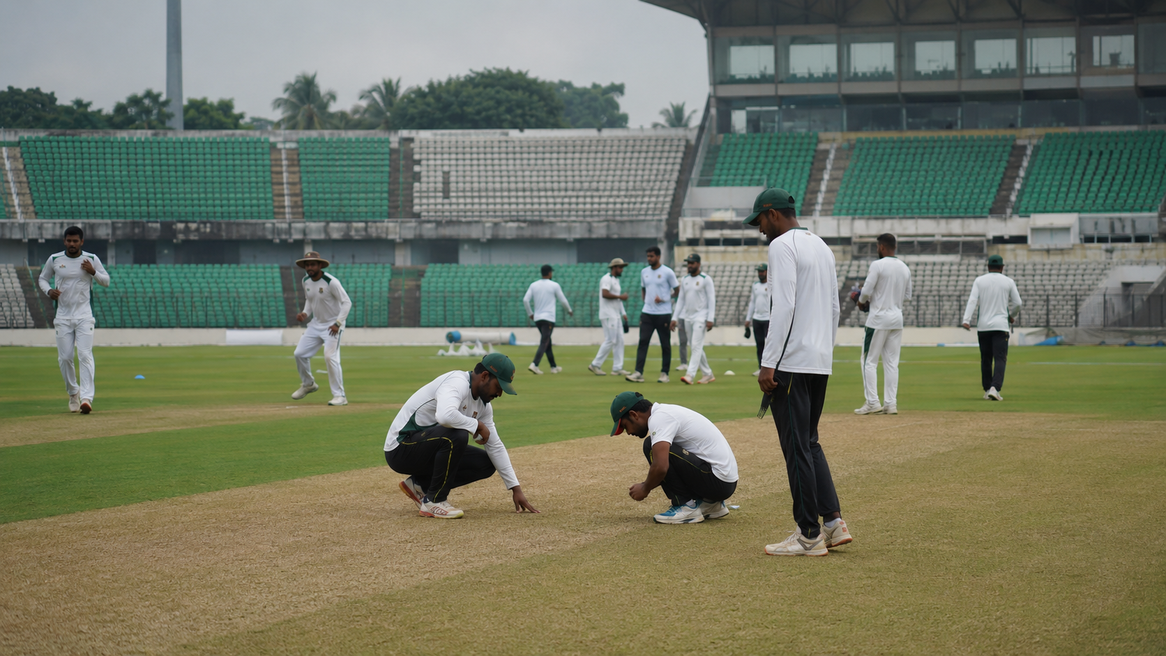 Generic Bangladesh Test cricketers train in Sylhet before the Pakistan Test as odds markets assess home value