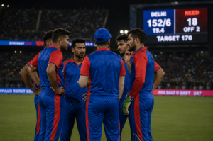 Generic Delhi T20 bowlers regroup during a difficult IPL death-over spell.