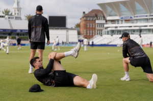 Generic New Zealand players prepare before the third Test against England following key injury news.