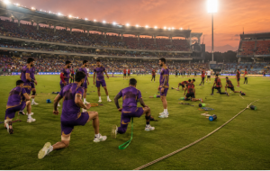Gujarat Titans and Rajasthan Royals prepare for their IPL playoff clash in New Chandigarh.
