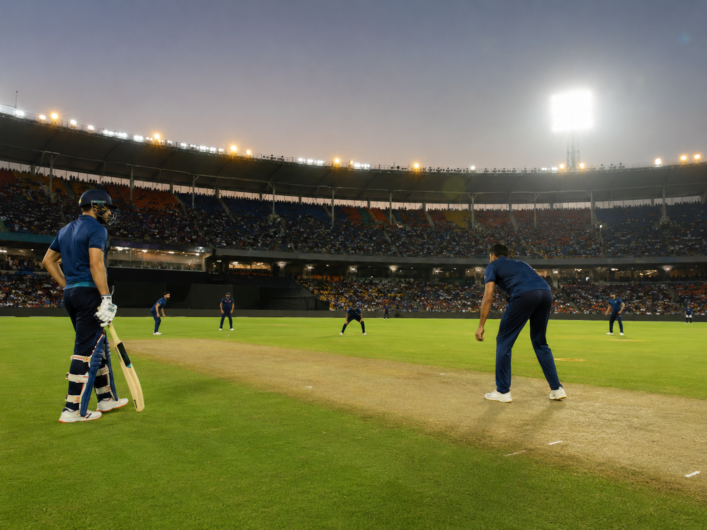 Generic T20 cricketers prepare in Ahmedabad after SRH choose to bowl first against GT