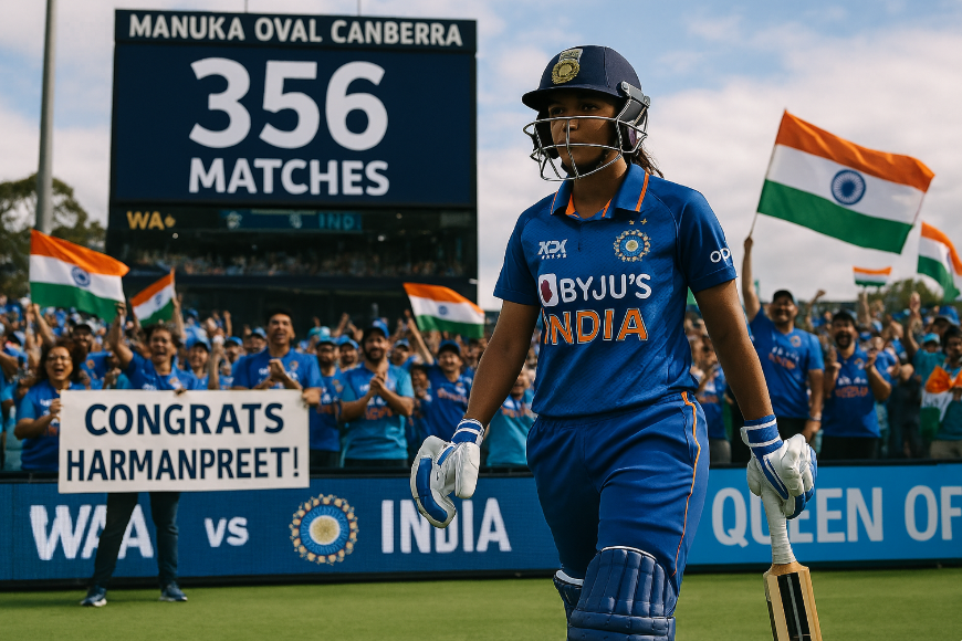 harmanpreet kaur most capped player