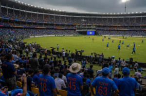 Fans gather before a major India cricket match as betting markets react to team news and public sentiment.