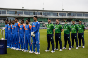 generic India and Ireland sqads ahead of the second T20 international in Belfast