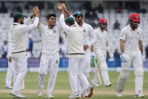 India debutant spinner celebrates a wicket against Afghanistan in the one-off Test.