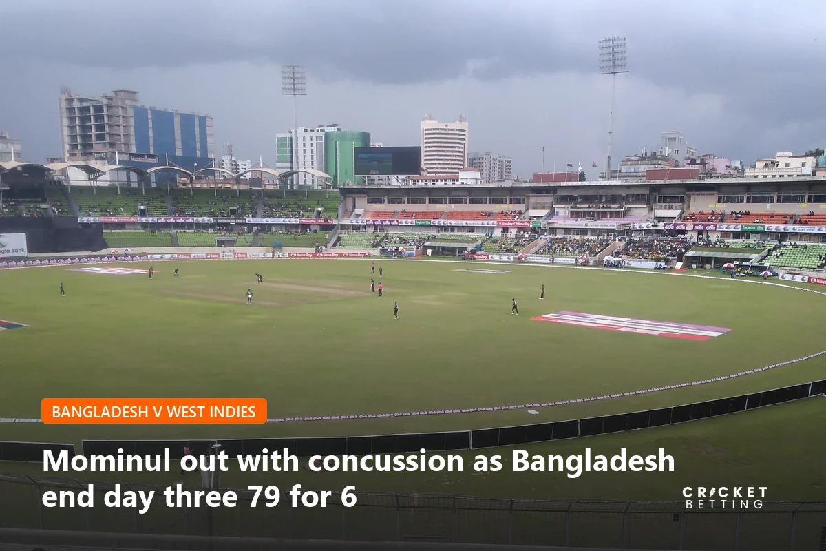 Dark clouds over the Sher-e-Bangla National Cricket Stadium in Mirpur, host of the Bangladesh v West Indies Test