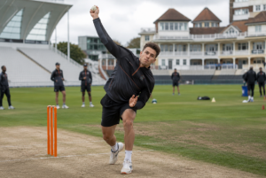 Generic fast bowler prepares for a Vitality Blast match after joining Nottinghamshire