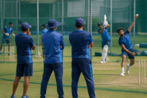 Indian all-rounders train as selectors consider replacements following Nitish Kumar Reddy's injury.