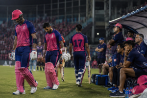 Rajasthan Royals players walk off after another difficult IPL finish under pressure.