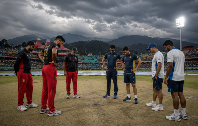Generic IPL players inspect Dharamsala conditions before RCB vs GT Qualifier 1