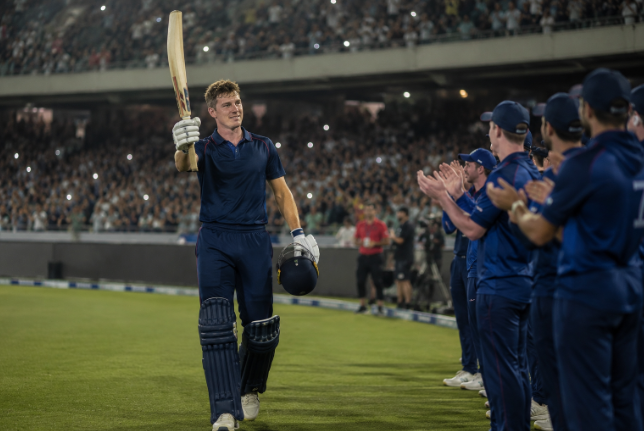 A young batter celebrates a breakthrough innings as India selection discussions intensify.